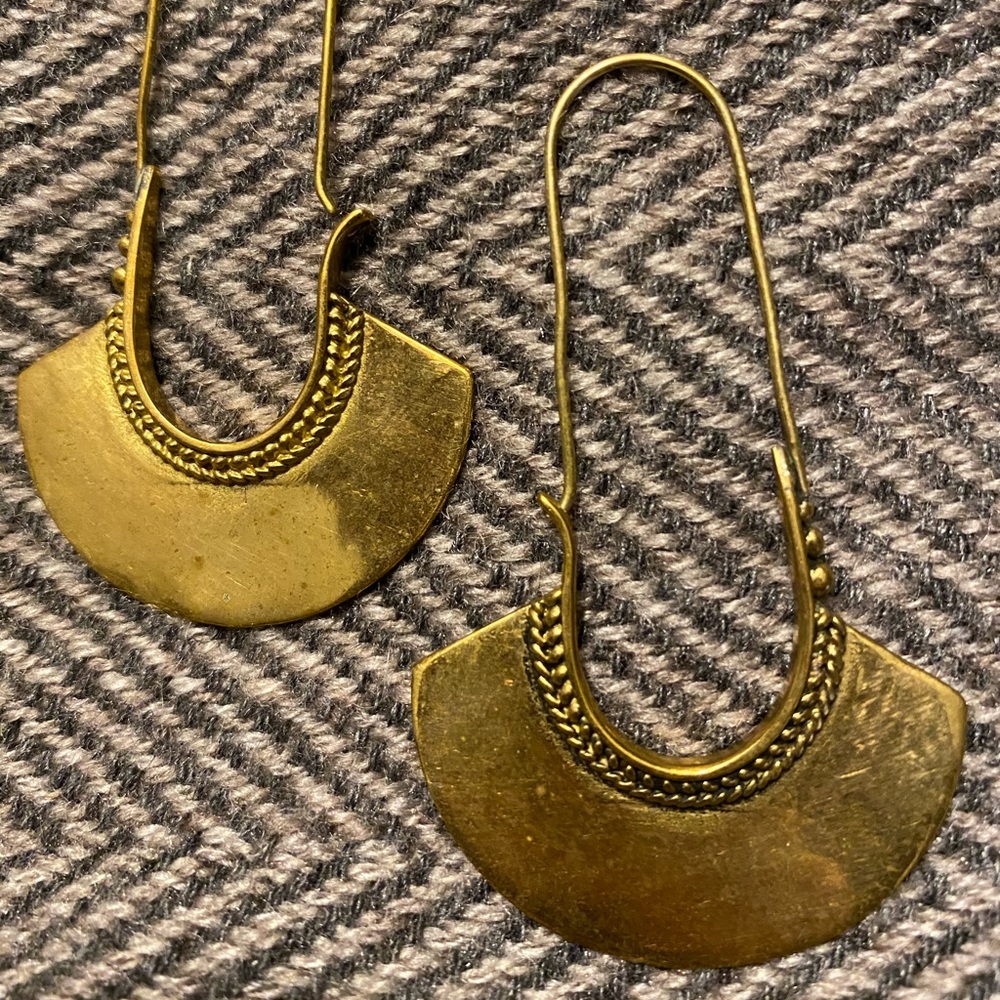 Hand crafted Indian Bohemian Pendant earrings